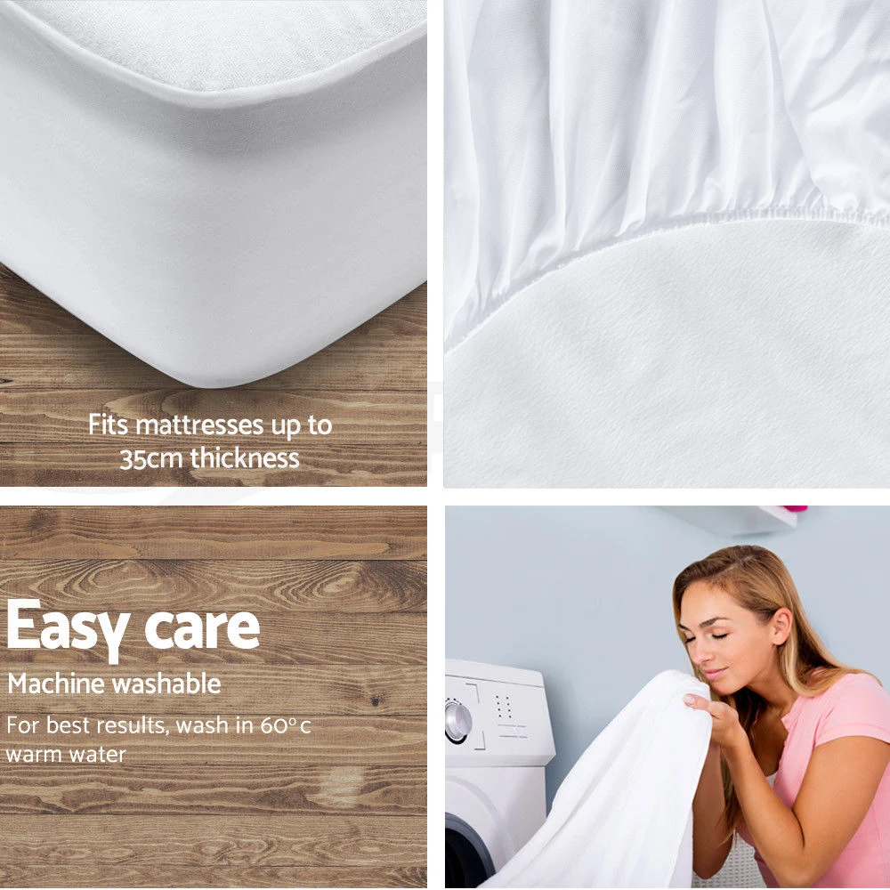 Махровый водонепроницаемый чехол для матраса 140x200 см|waterproof mattress protector|mattress