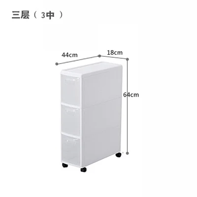 white-3 layers Morejoy 18 см зазор ящик пластиковый шкаф для хранения многослойный шкафчик детский шкаф для хранения игрушек - Цвет: white-3 layers