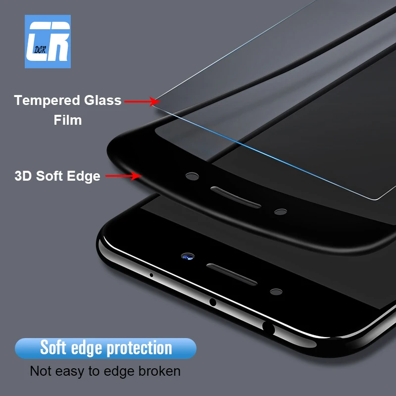 Мягкий край 3D полное покрытие из закаленного стекла для Xiaomi Redmi Note 4 4X S2 5A Prime