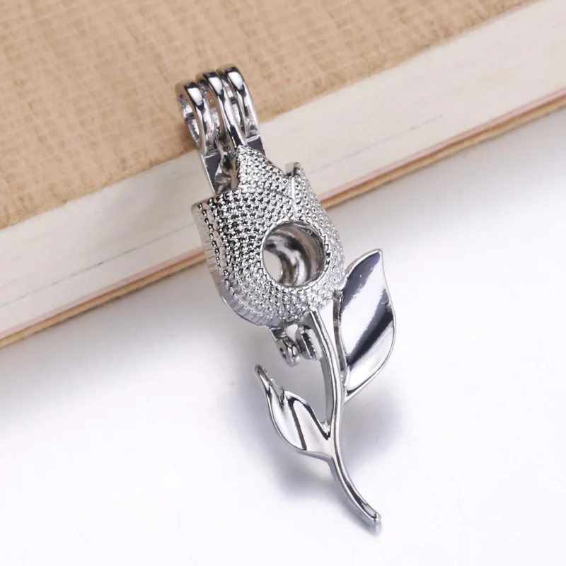 6 шт Позолоченные Гламурные розы модные ювелирные изделия жемчужная клетка