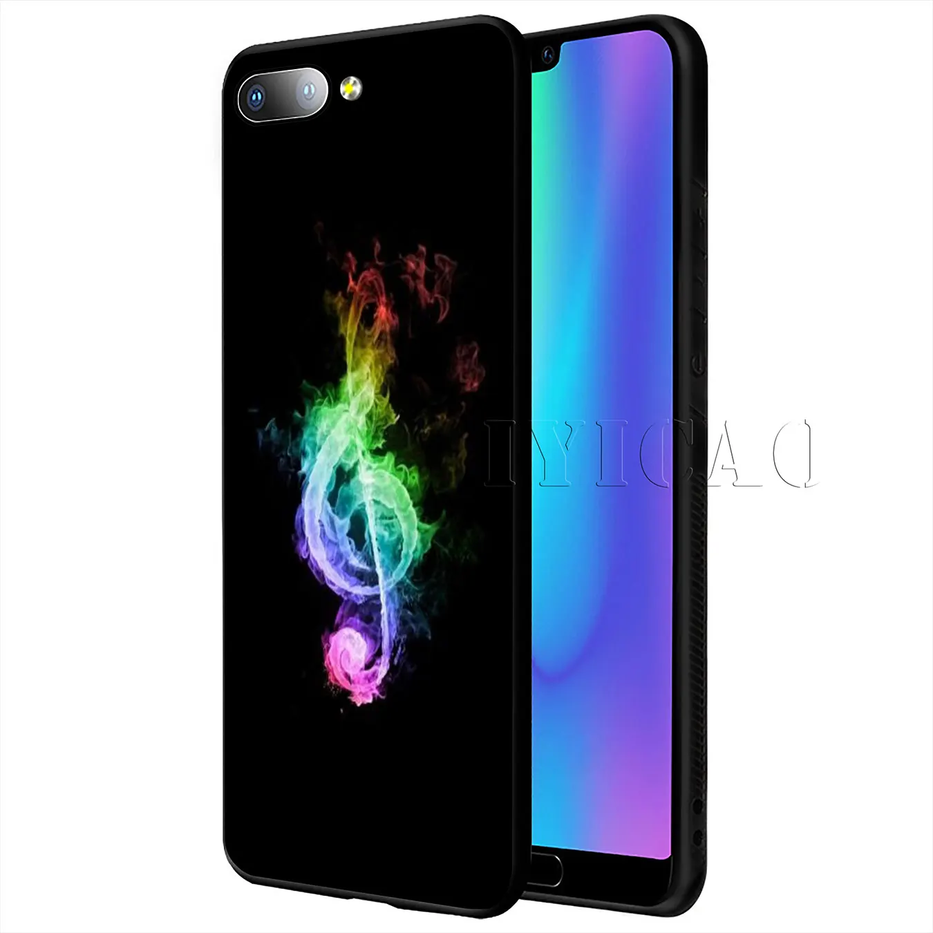 IYICAO Love Music Note Piano Umbrella Soft Case for Huawei Y9 Y7 Y6 Prime 2019 Honor 20 8C 8X 8 9 9X 10 Lite 7C 7X 7A Pro |
