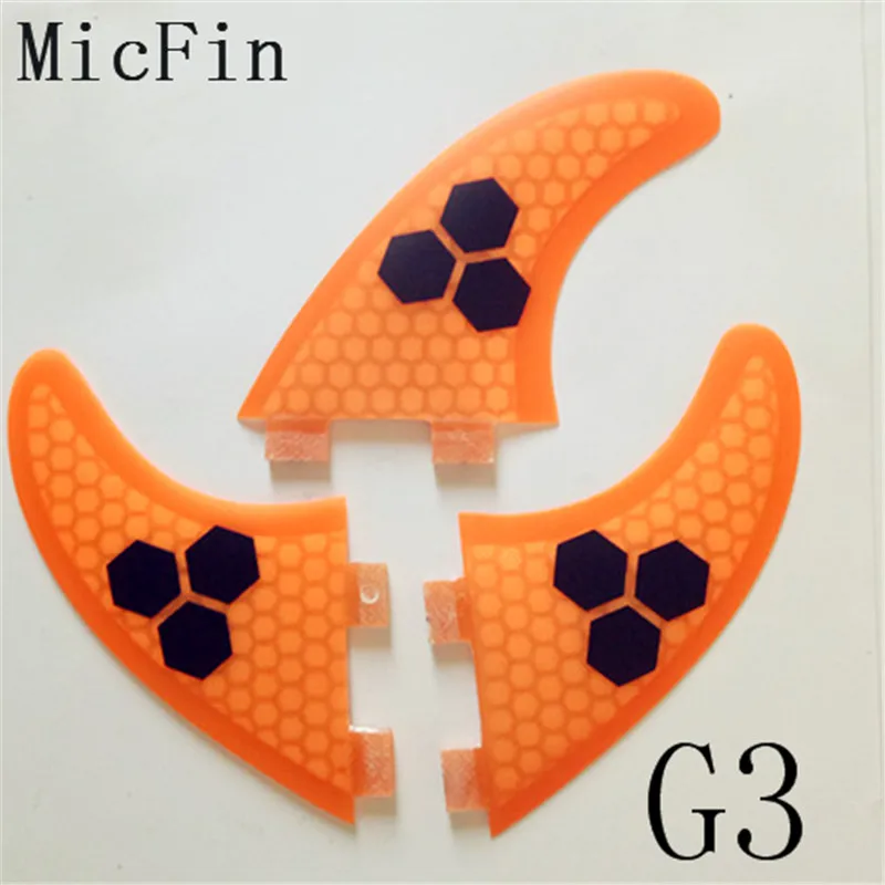Micfin quillas surf вафельная fcs плавники стекловолокна досок для серфинга плавники три ребра размер M-G5
