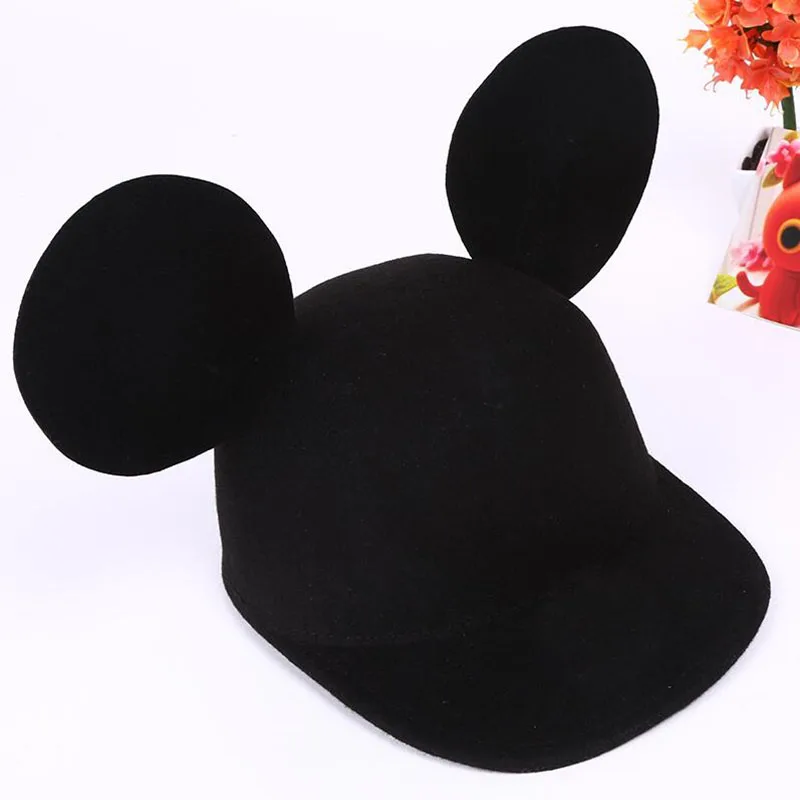 Новый 2017 100% шерсть Брендовое модное Товары для кошек Мыши Шапки Для женщин