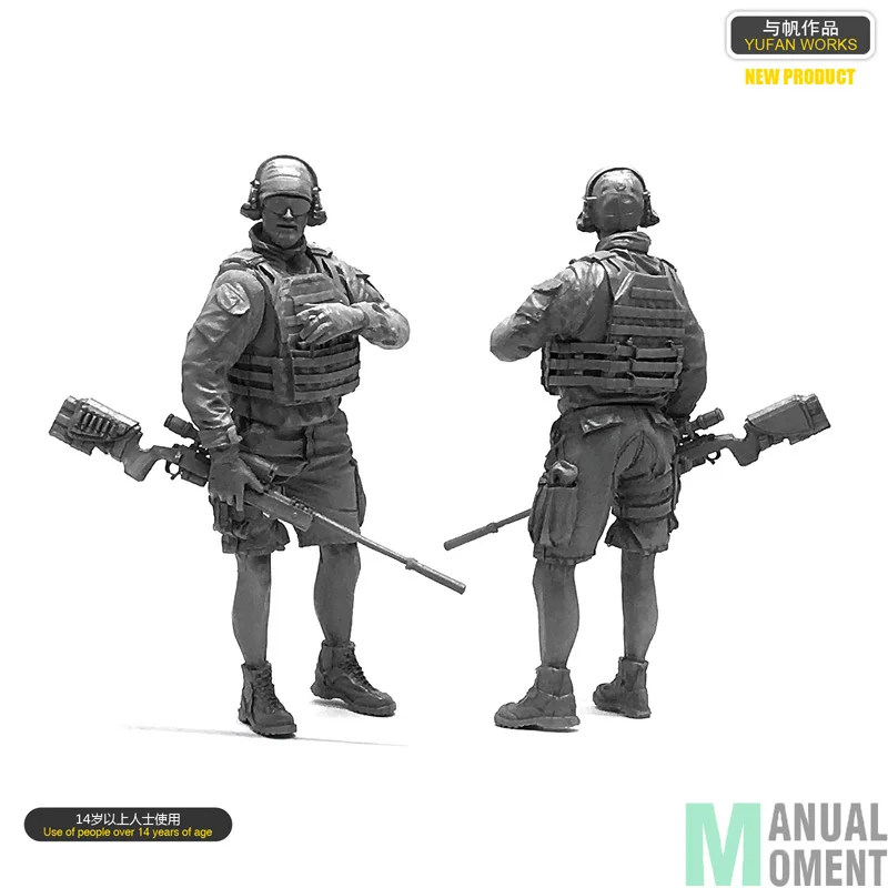 Миниатюрные шорты коммандус с морской печатью 1/35 США Индивидуальная модель из