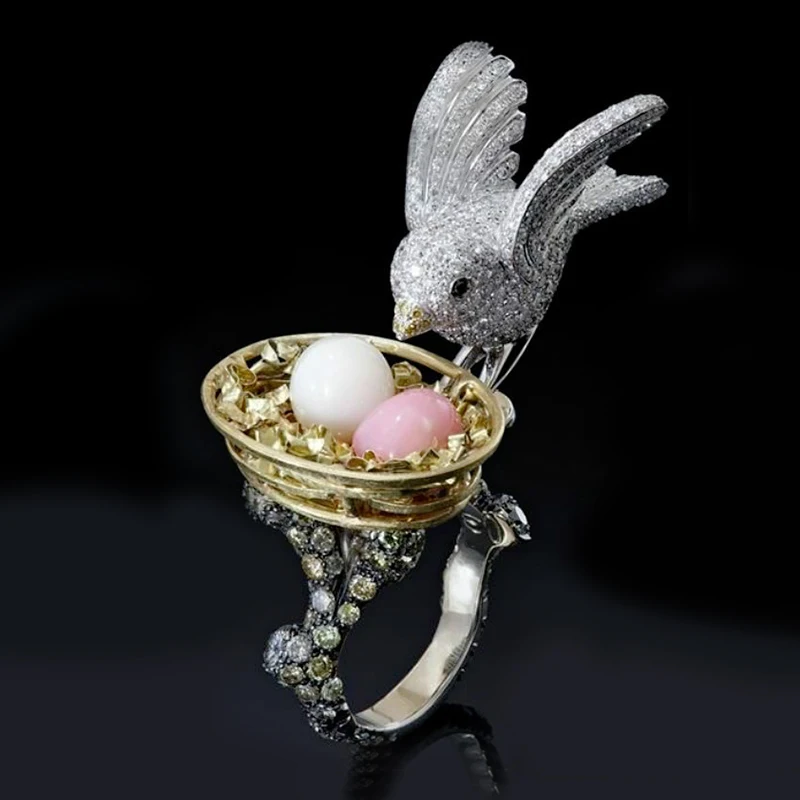 1 шт. подчеркнут Вашу индивидуальность кольца Матрешка серебро цветное