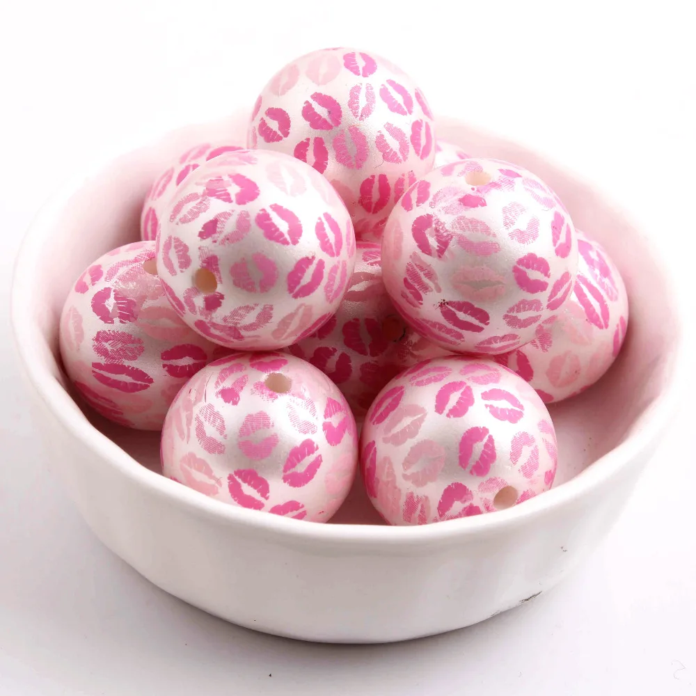 Kwoi Vita День Святого Валентина Новое поступление красная круглая 20 мм 100 шт. крупная