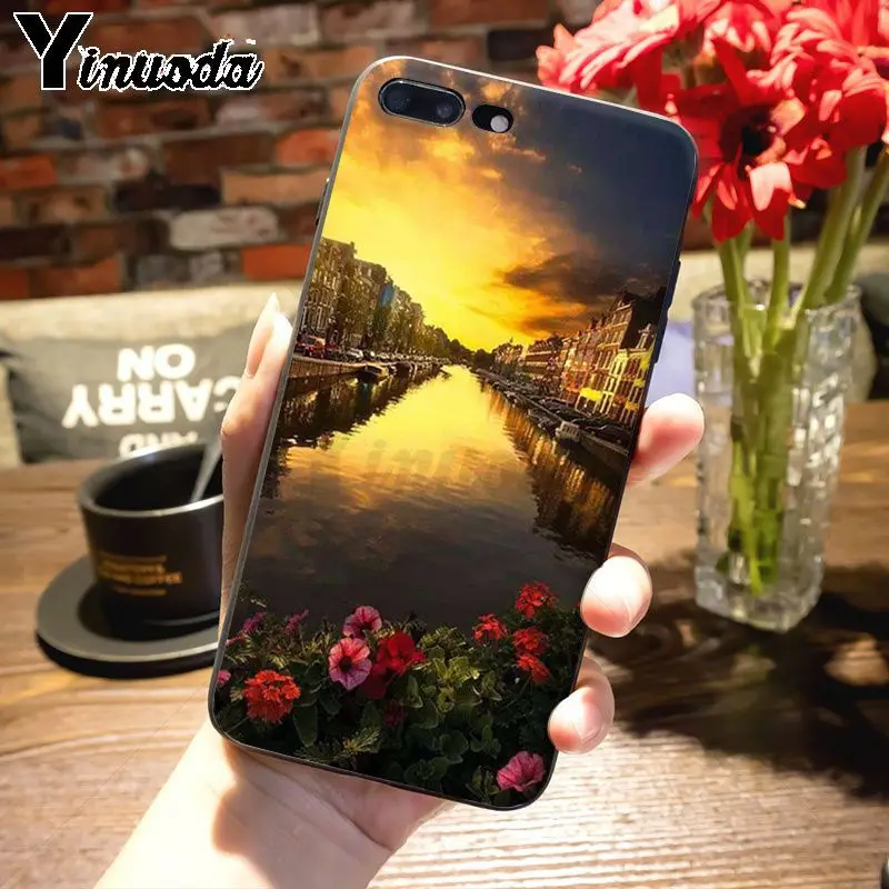 Изумительный чехол для телефона Yinuoda путешествие Амстердам Нидерланды iPhone 7plus X 6