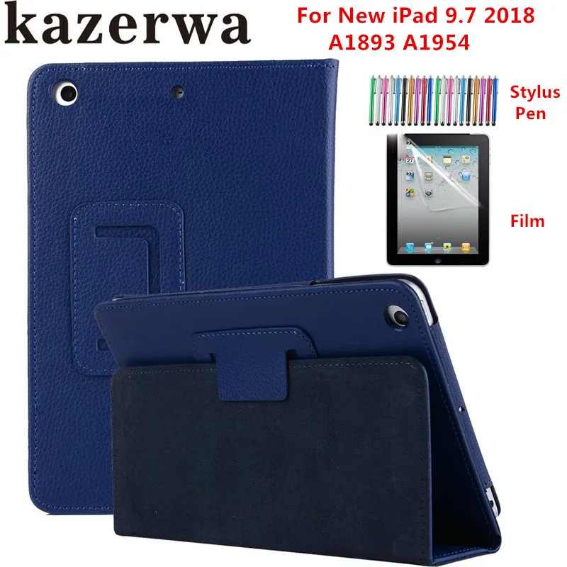 Складной чехол книжка для Apple новый iPad 9 7 2018 планшета A1893 A1954 PU кожаный смарт +