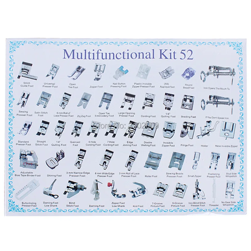 Набор многофункциональных прижимных лапок для швейной машинки Brother Singer Janome|sewing