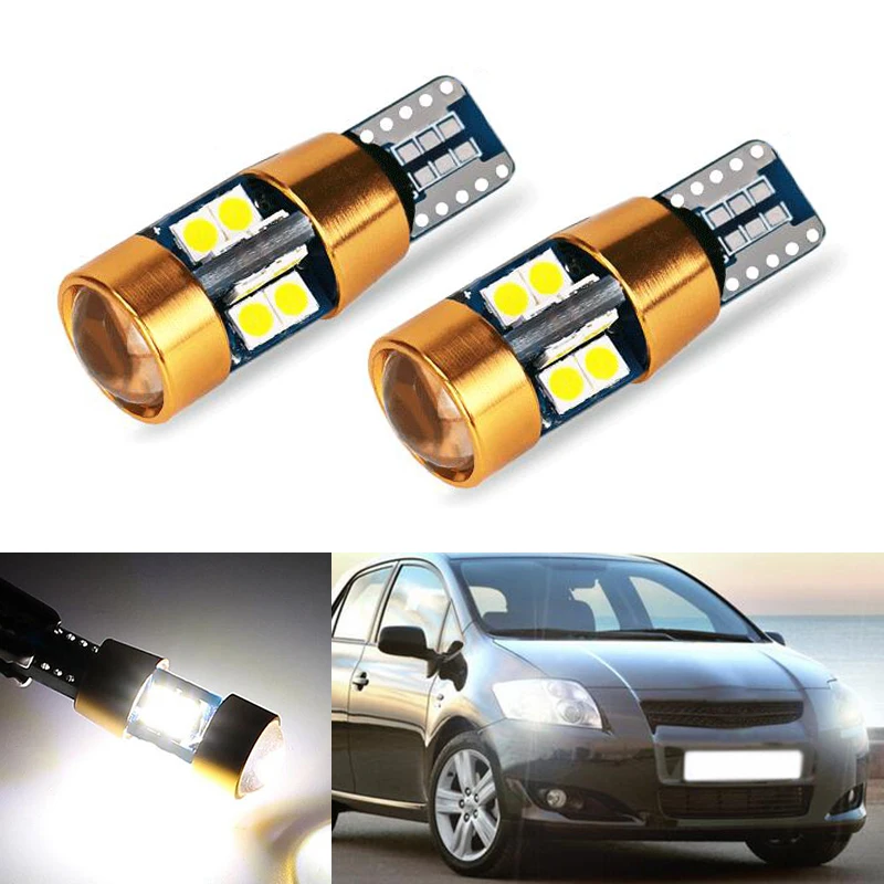 2x T10 светодиодный W5W автомобильный габаритный фонарь для Toyota Corolla Avensis Yaris Rav4 Auris Hilux