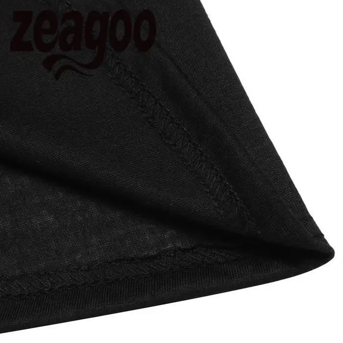 Zeagoo футболка Повседневное с круглым вырезом без рукавов Slim Fit Мягкий Для женщин