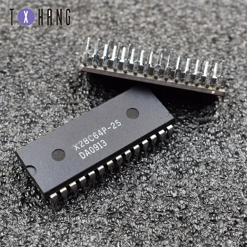 1/5 шт X28C64P 25 28 штифтов 5 вольт байт изменяемый E2PROM IC XICOR|Интегральные схемы| |