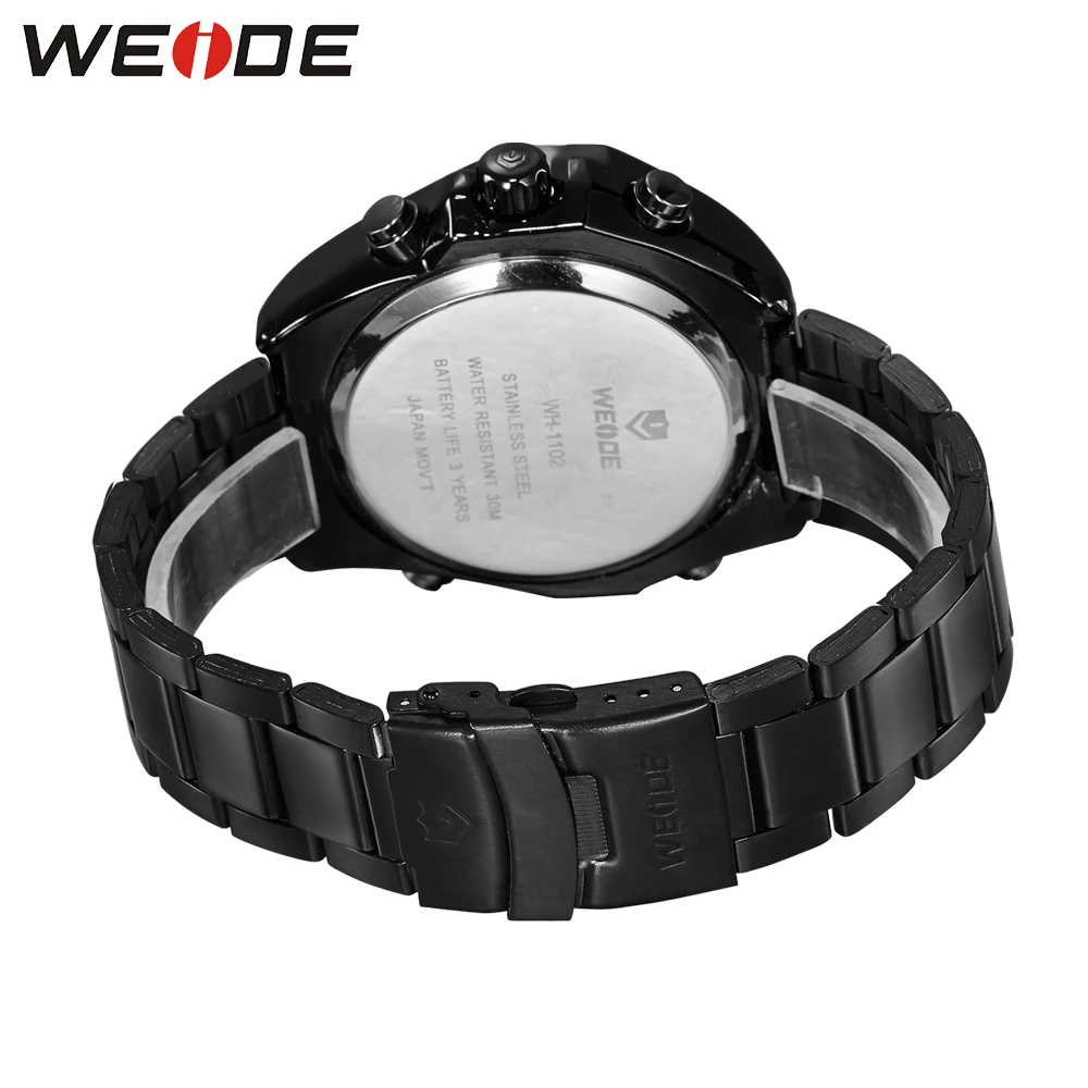 WEIDE Diver бизнес цифровые часы будильник синий роскошные Relogio Masculino Повседневная