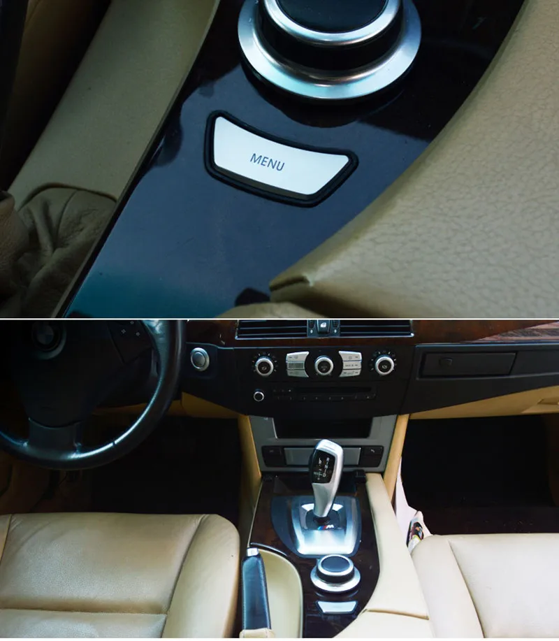 Хромированные ABS кнопки для кондиционирования воздуха Накладка BMW 5 серии E60 520 523