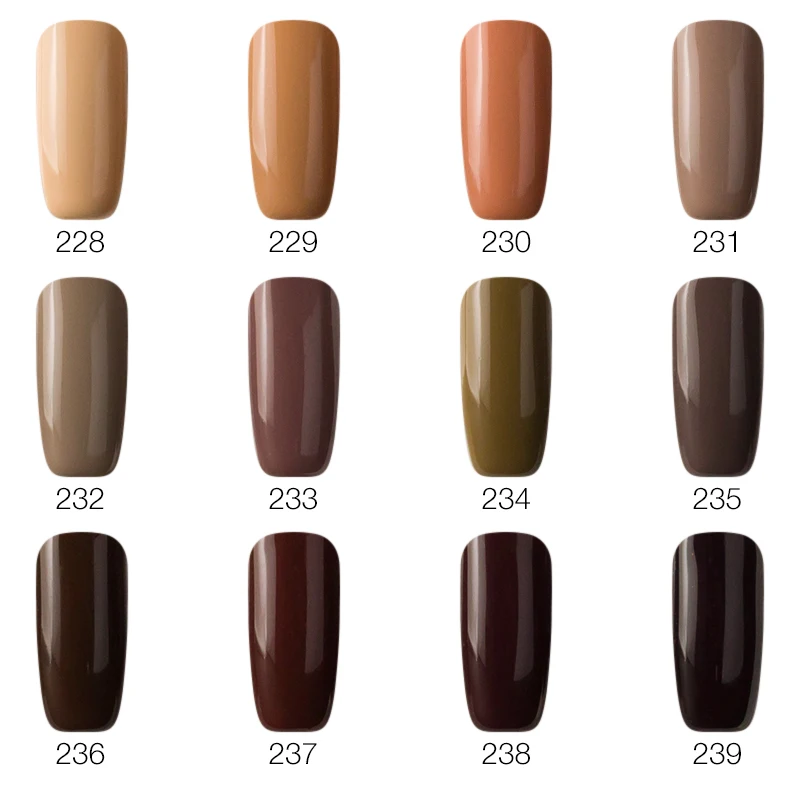 Vrenmol 8 мл Коричневая серия цветов Гель-лак для ногтей замачиваемый стойкий УФ-гель