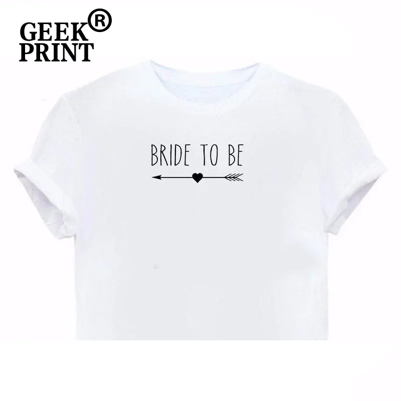 Женские топы футболка с принтом для невесты помолвка свадебный подарок жену