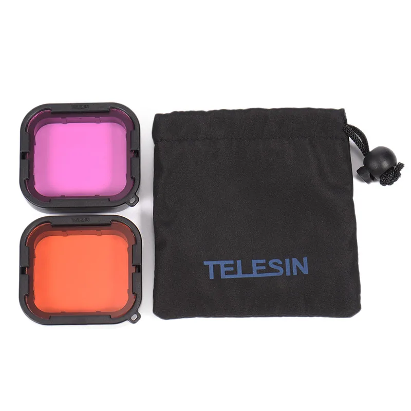 Набор фильтров для дайвинга TELESIN красный фиолетовый подводный фильтр подходит
