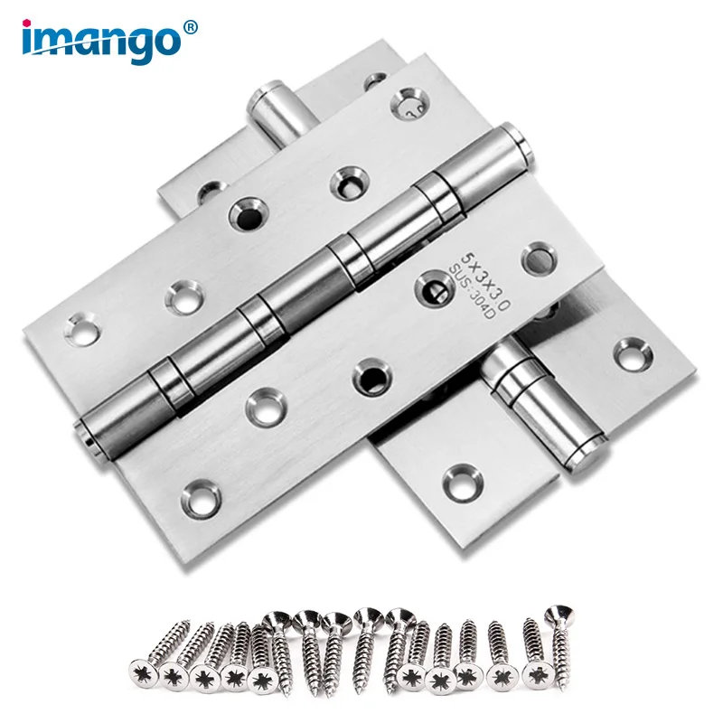 Дверные петли высокого качества 2 шт. (1 пара) деревянные дверные из нержавеющей