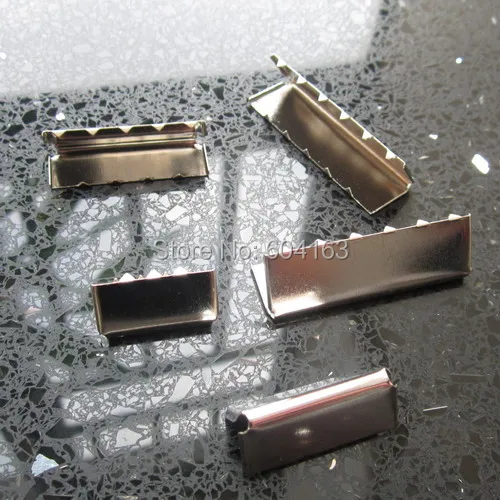 50 pcs Belt End Tip Buckle for Cotton Webbing Tag Bag 1.5&quot 38mm Nickle | Дом и сад