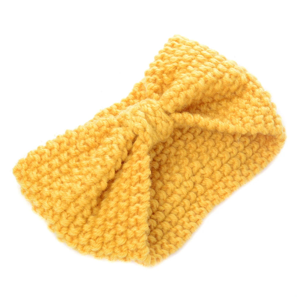 Женская вязаная повязка на голову с бантом тюрбан|hair band accessories|knot turbanknitted head wrap |