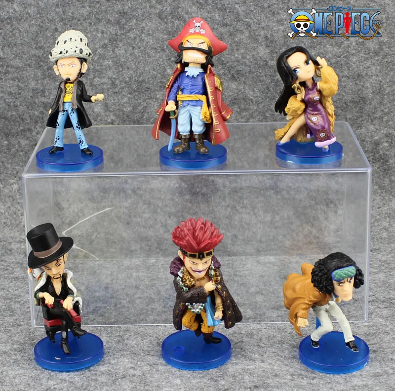Бесплатная доставка 6 шт. одна деталь аниме Роджер Хэнкок Lucci Kuzan Kidd 106-й ПВХ