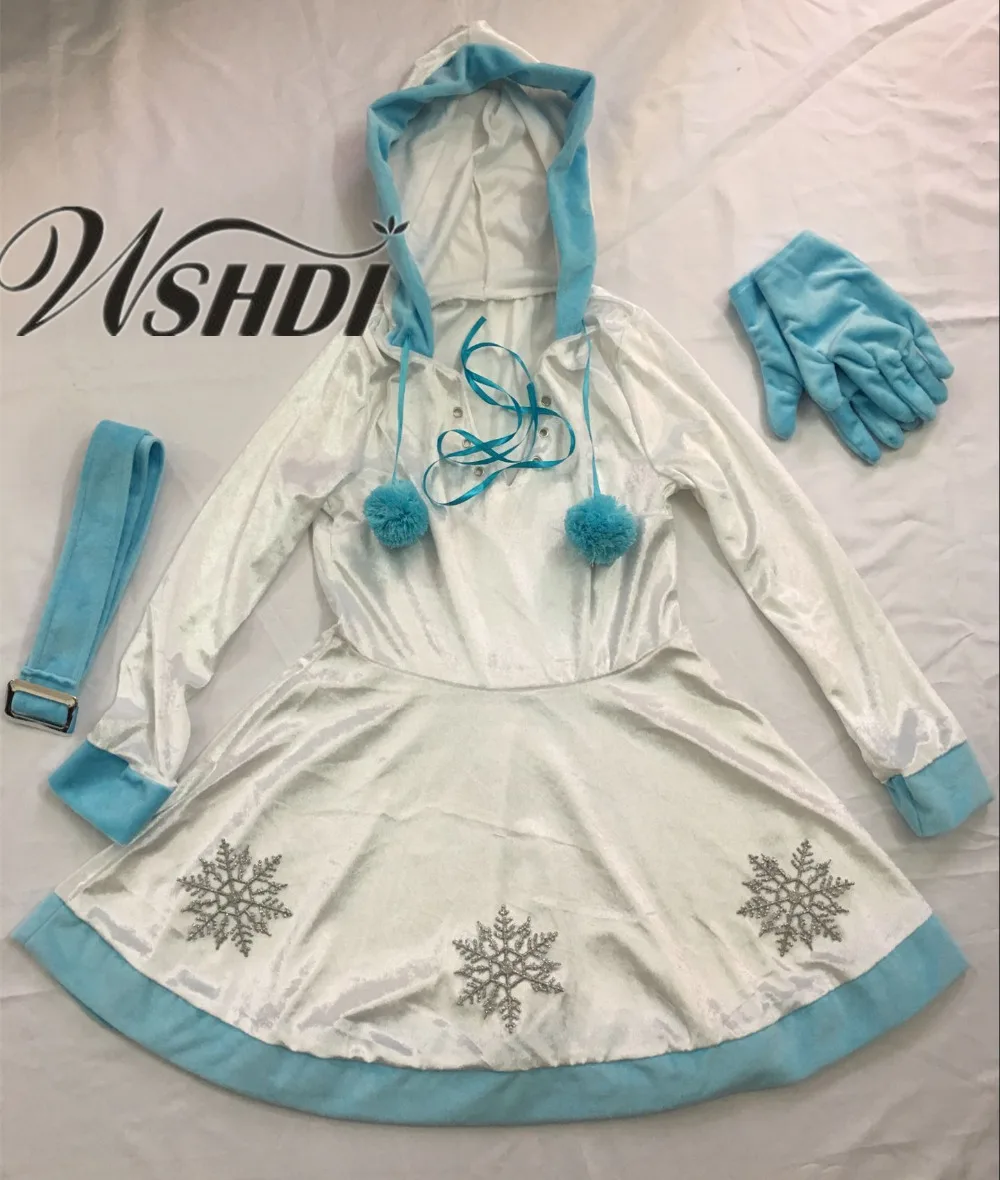 Luxury Sexy Dreamy Snow Maiden Christmas Princess Costumes Women Adult Santa Claus Costumes Christmas Party Fancy Dress