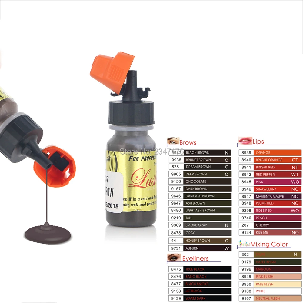 8 мл/1 бутылка краски для татуировок и перманентного макияжа|Чернила тату| |