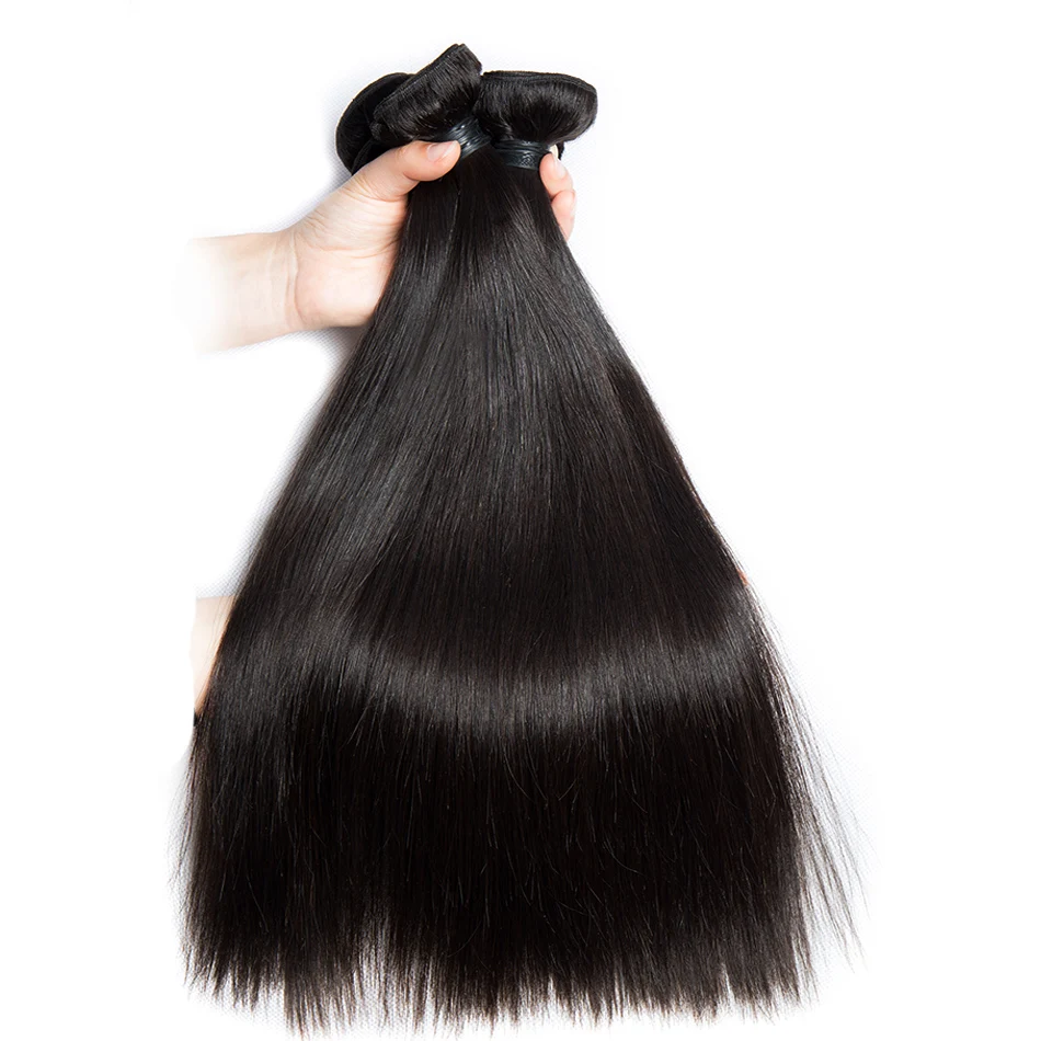 Прямые волосы 5х5 кружева с пучками Remy бразильские натуральные кудрявые пучки волос закрытием Alibele 4 3 пучка|3/4