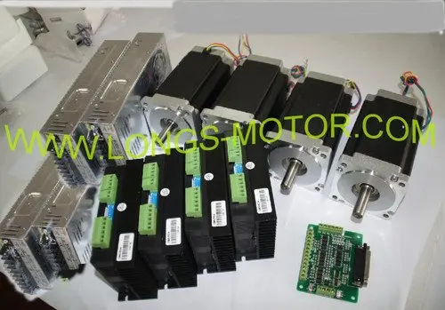 4 оси Nema 34 шаговый двигатель 1232OZ IN и драйвер шагового двигателя DM860A шт. плата