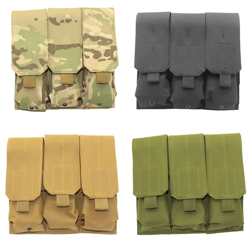 Тактическая Сумочка для магазина Molle с двумя пистолетами 9 мм магнитная бархатная