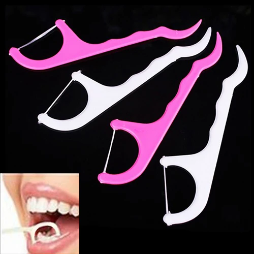 Пластиковые одноразовые зубные нити для чистки зубов 25 шт. нить ухода за