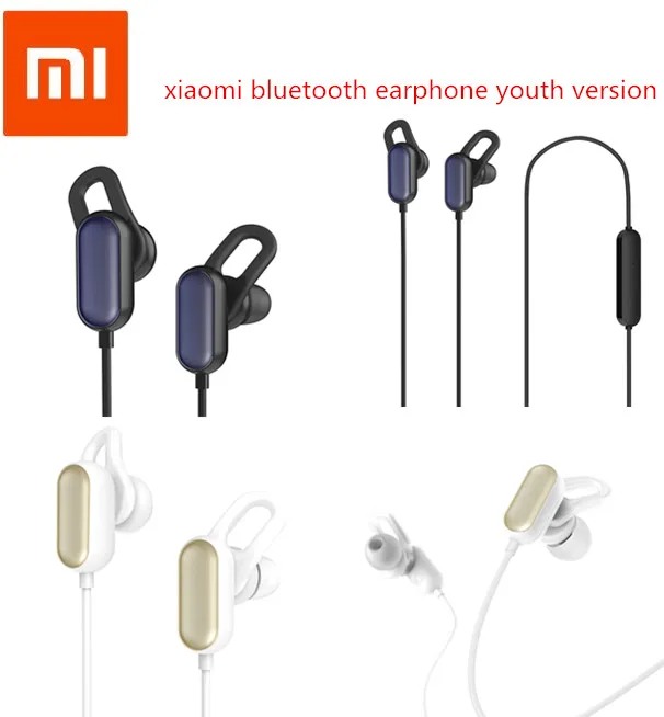 Оригинальные спортивные Bluetooth наушники Xiaomi Молодежная версия гарнитура с