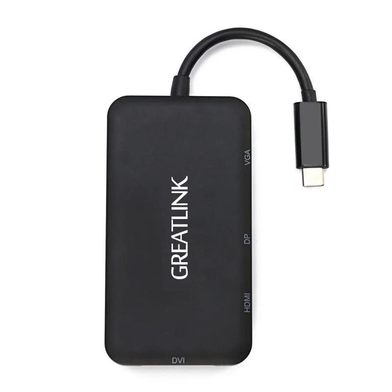 Usb type C к DP 1,2 HDMI DVI D VGA сплиттер Displayport AUX кабель HDMI 4K конвертер DVI-D 24 5 адаптер Thunderbolt 3 концентратор док-станция
