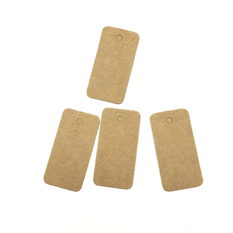 100 шт./лот белый черный коричневый крафт бумага бирки сделай сам мини этикетка для