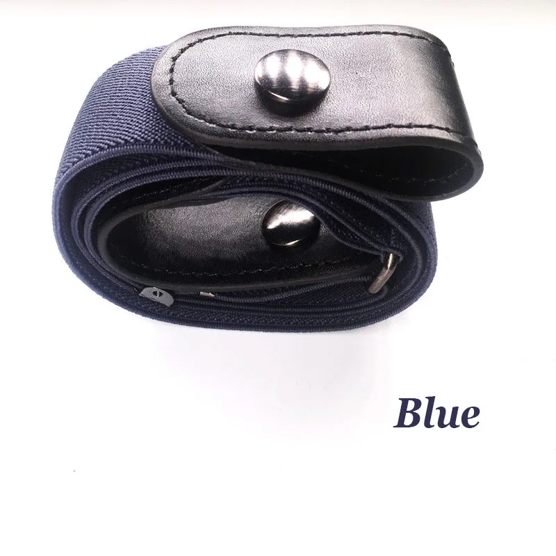 Style 5 Эластичный пояс без пряжки для джинсовых брюк, платья без пряжки, эластичный пояс на талии для женщин и мужчин, без выпуклостей, без проблем, пояс на талию - Цвет: Style 5