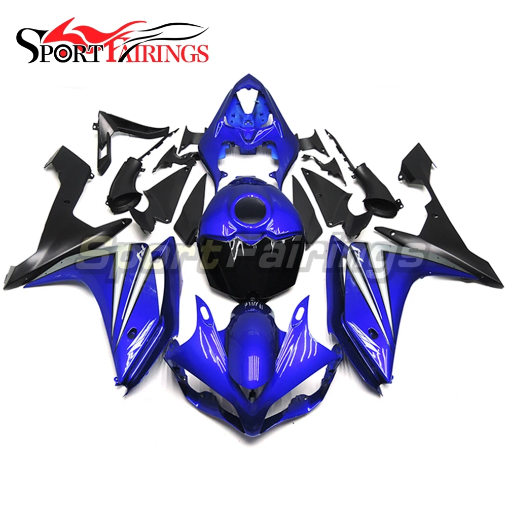 

Injection Fairings For Yamaha YZF R1 07 08 2007 2008 Plastics ABS Motorcycle Full Kit Bodywork Cowling Blue Black Carenes New