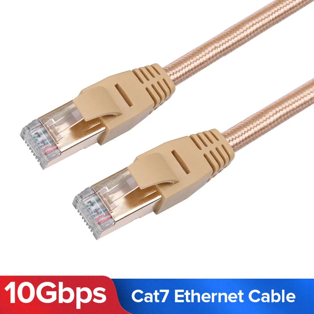 0 3 м/0 5 м/1 8 м/3 м/5 м/10 м оплетка высокоскоростная Cat 7 RJ45 Ethernet локальная сеть 10 Гбит/с