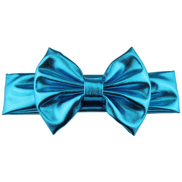 20 Baby Girls Headband Fashion Glitter Leather Bow Knot Head Bandage Kids Toddlers Head Wrap Hair Band Infant Clothes Accessories - Цвет: 20