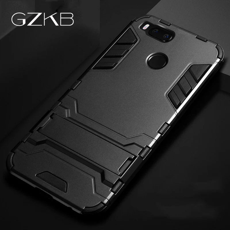 GZKB Phone Case For Xiaomi Mi A1 Soft TPU&ampPc Plastic Hybrid Armor Anti-knock Cover Cases MiA1 5X 5.5'' |