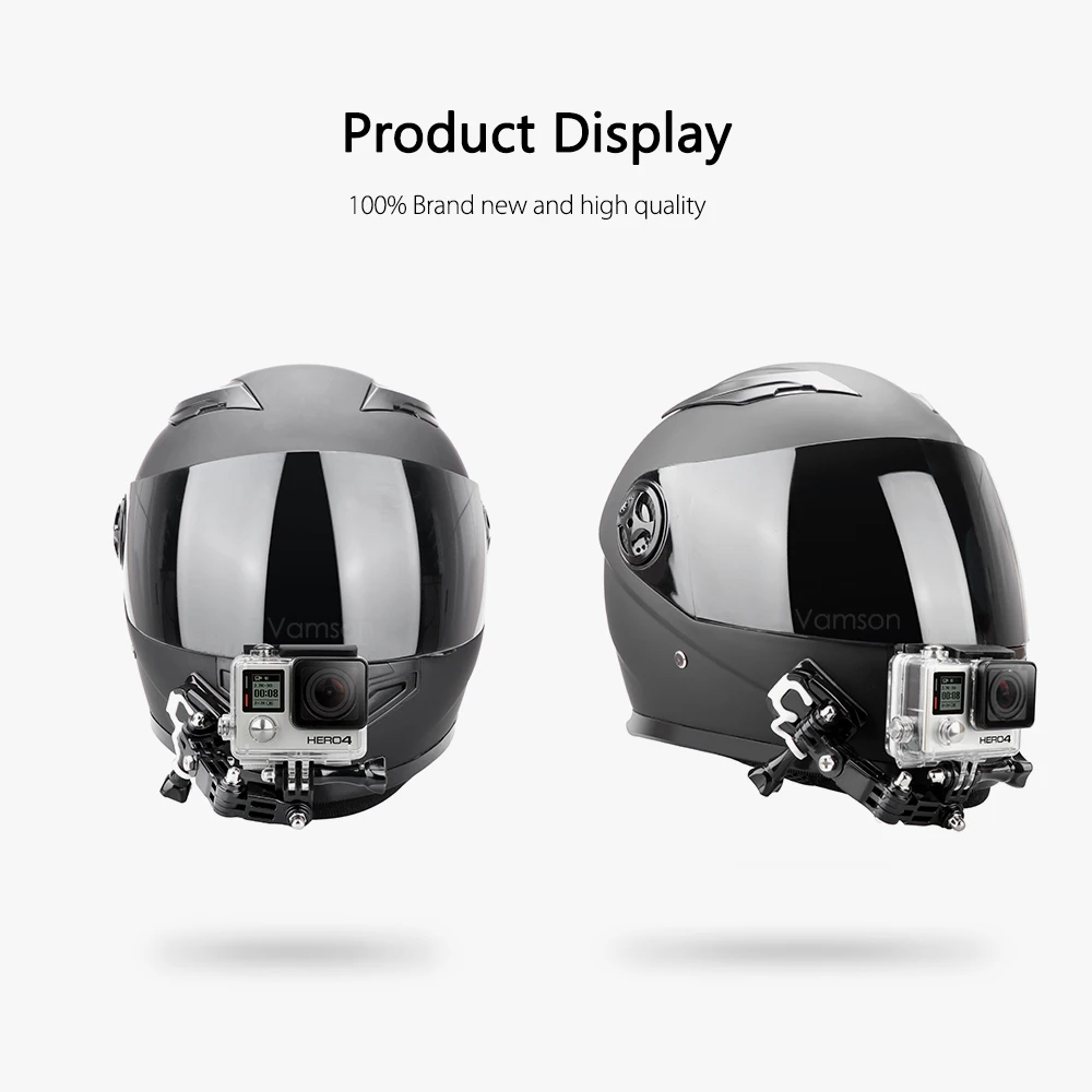 Vamson шлем аксессуары для Gopro Hero 6 5 4 3 комплект изогнутый для шлема клейкая сторона крепление адаптер для Xiaomi YI для SJCAM VP125C