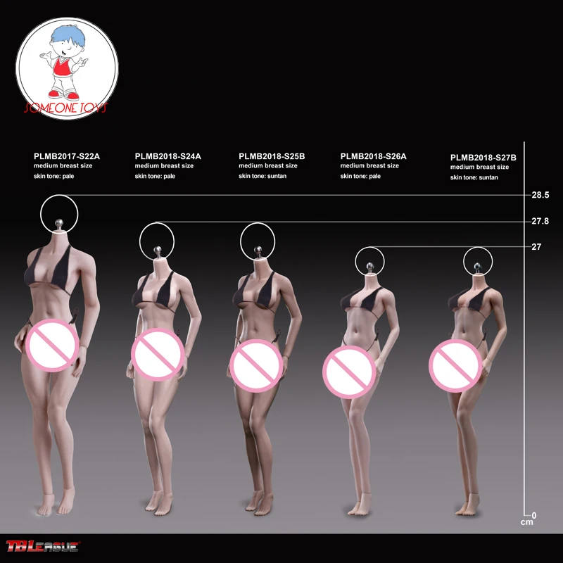 1/6 Female Body Figure TBLeague S24A S25B S26A 27B Pale Suntan Color Seamless women Model Figurines | Игрушки и хобби