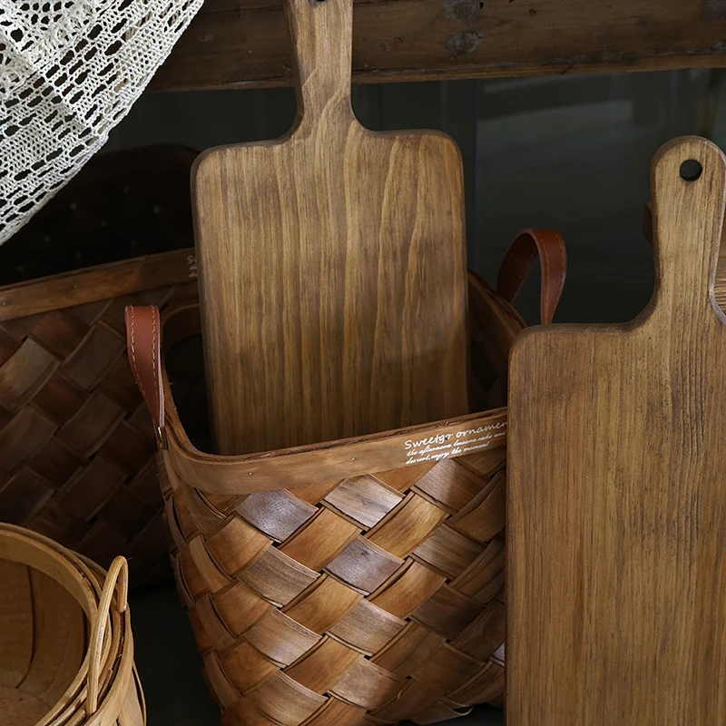 Бесплатная доставка Деревянный стеллаж для хранения Корзина пикника подставка