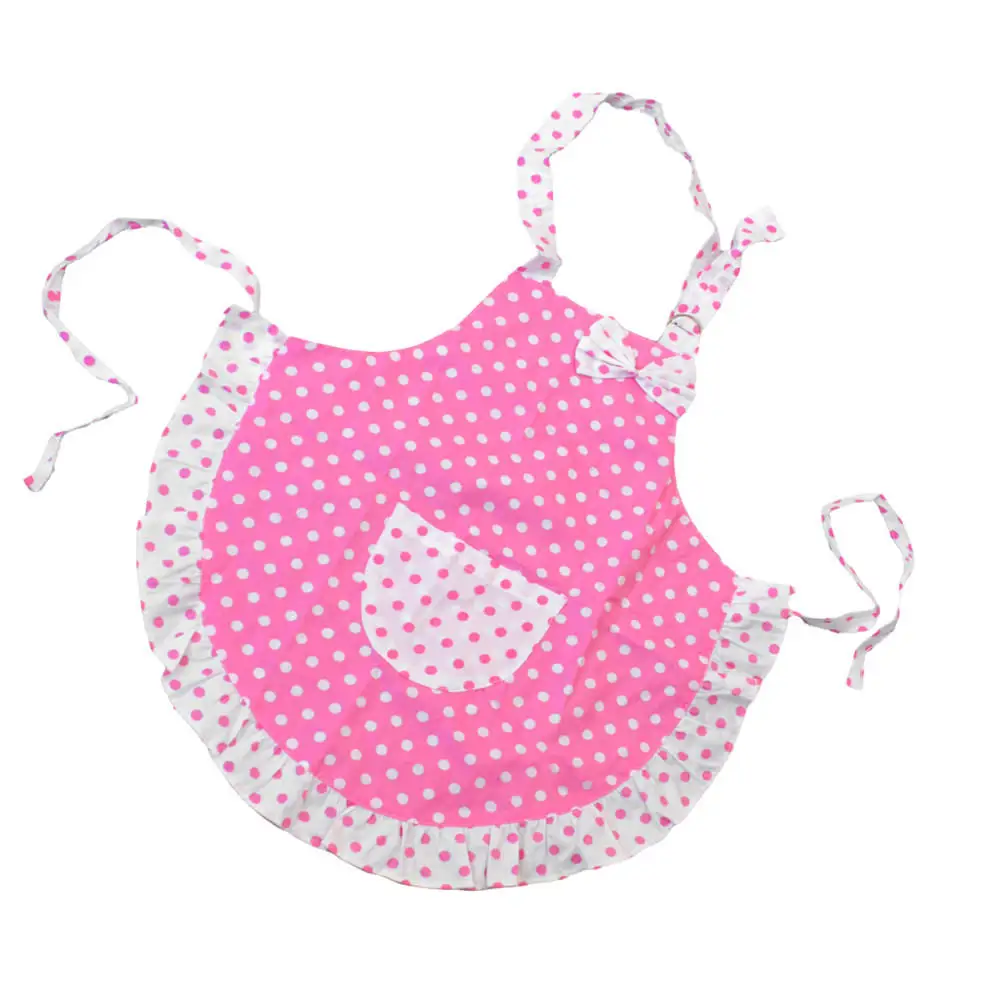 Детский кухонный фартук для выпечки 2 слоя ткани в горошек|princess apron|apron dotskitchen aprons