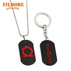 Новинка 2018, ожерелье из черной металлической бирки с подвеской в виде игры Бог войны 4, цепочка-чокер для мужчин и женщин, очаровательные подарки, ювелирные изделия, оптовая продажа