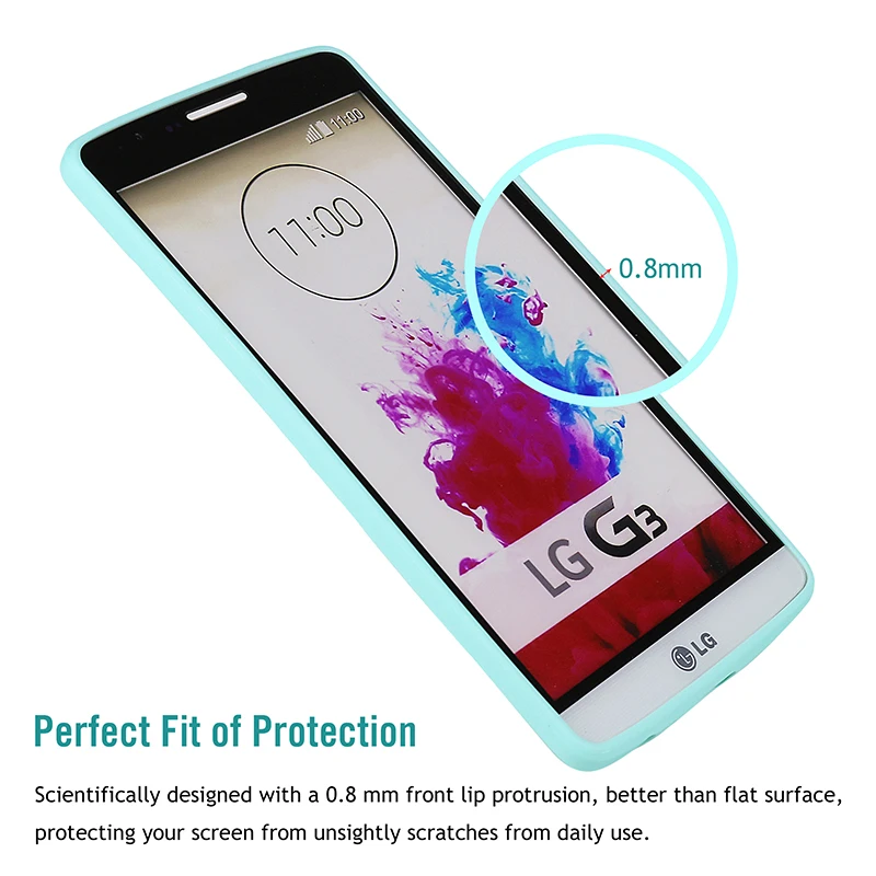 Jderv Мягкий силиконовый чехол для LG G3 G4 ультратонкий милый цветной ТПУ матовый