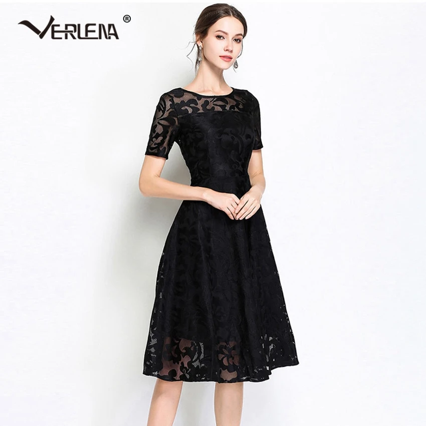 Verlena New 2019 размера плюс 5XL элегантные длинные красные платья с коротким рукавом и