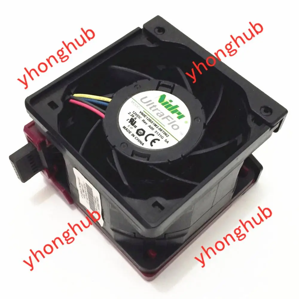 Охлаждающий вентилятор для сервера Nidec V60E12BS1M3-08T062 DC 12 В 2 39a 60x60x38 мм
