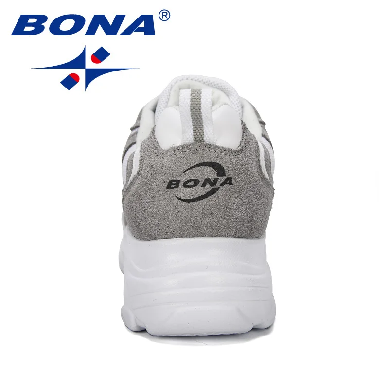 BONA/Новинка года; дизайнерские массивные кроссовки; Женская Вулканизированная обувь; Повседневная модная обувь для папы; удобная спортивная обувь на платформе; Femme Krasovki