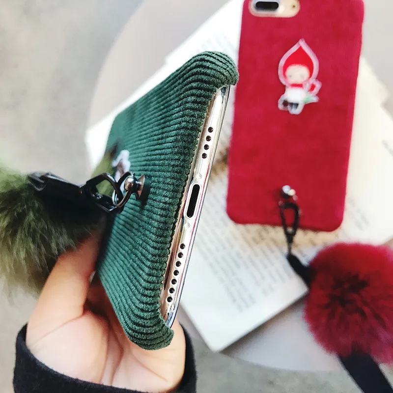 Роскошные вельветовые Кролик чехол для iPhone XS Max XR X крышка жесткий гладкой
