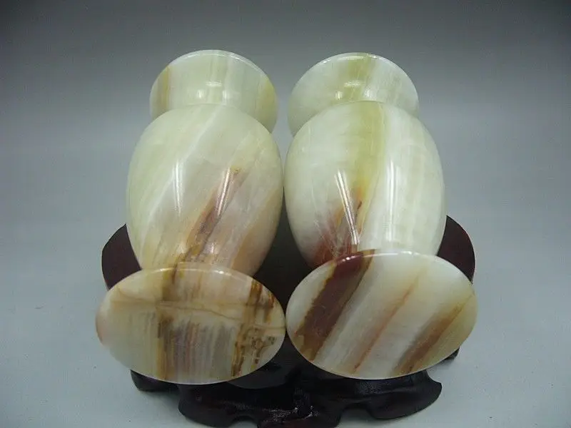 Bir 001596 декоративная коллекция чистый нефрит вырезанный вручную ваза|vases candle|vase